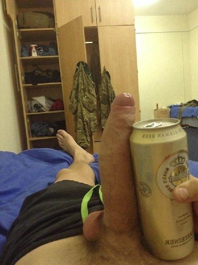 Cock And Beer Can